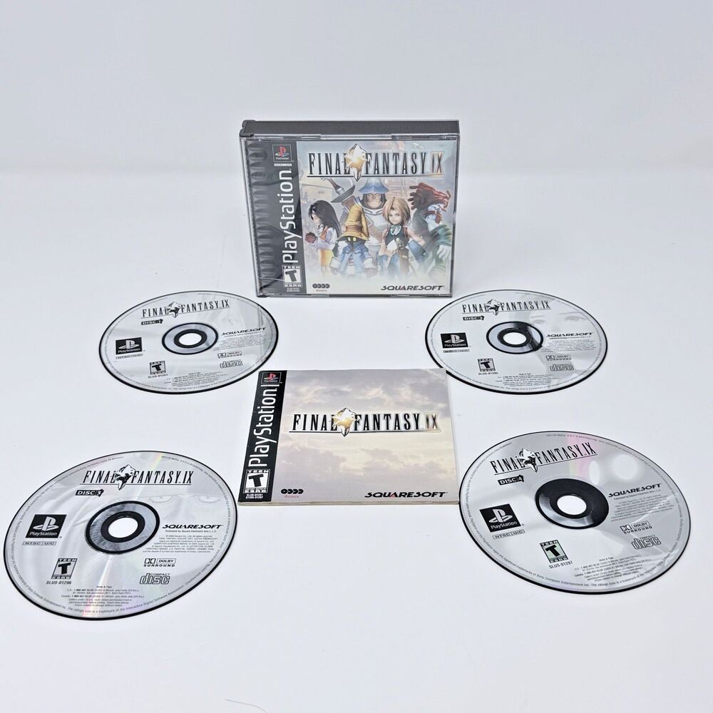 Final Fantasy IX PlayStation PS1 2000 Black Label CIB Registration Card Tested
